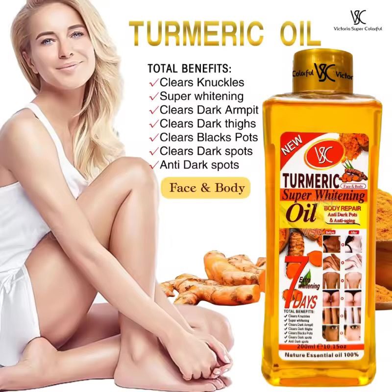 TURMERIC PLANT MASSAGE OIL 200ml 6.76oz