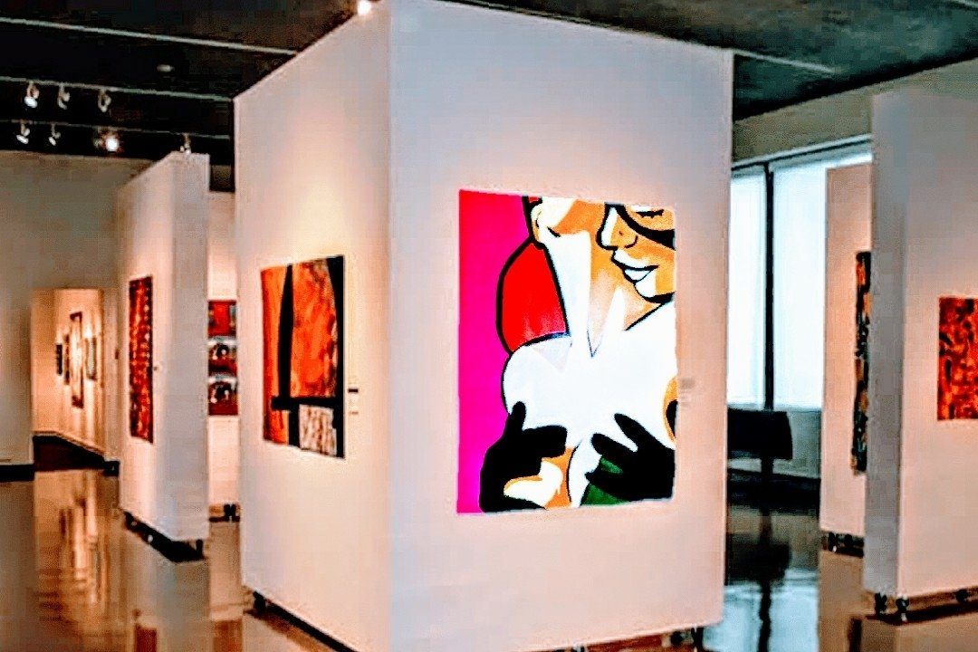 'Catwoman and Friend' painting