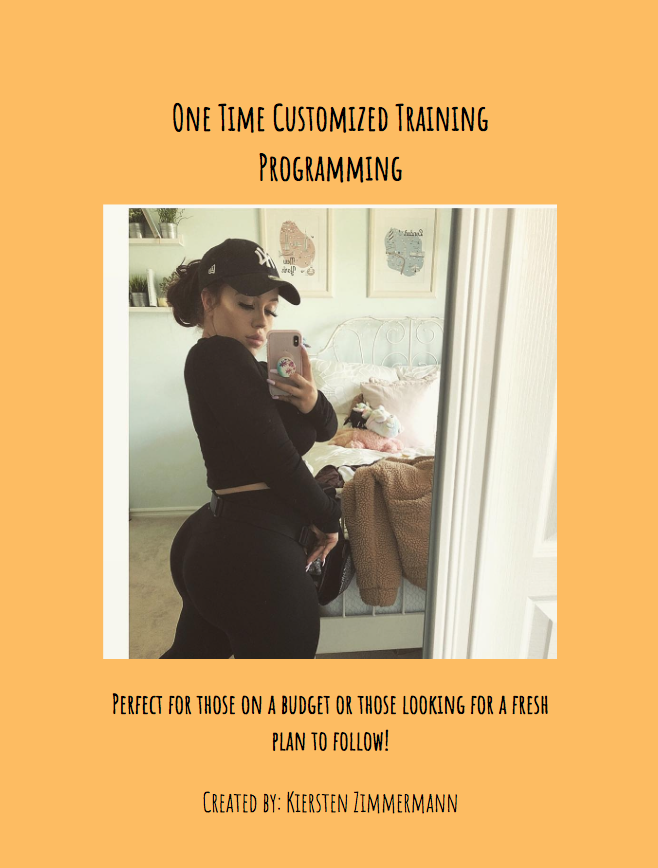 One Time Customized Training Programming