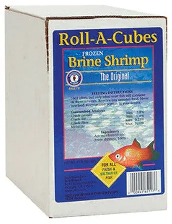 Brine Shrimp Fish Food Roll - A - Cube 2 lb
