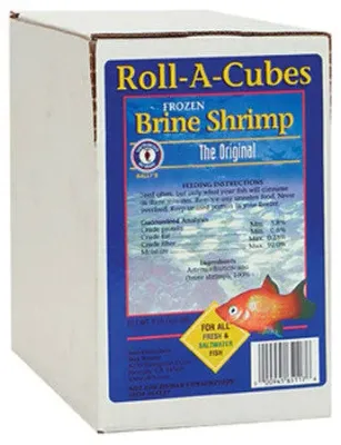Brine Shrimp Fish Food Roll - A - Cube 2 lb