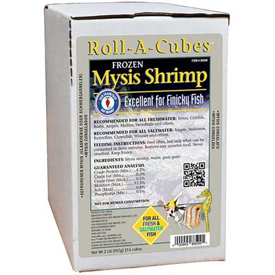 Mysis Shrimp Fish Food Roll - A - Cube 2 lb