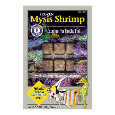 Mysis Shrimp Fish Food (30 Cubes - 3.5 oz)
