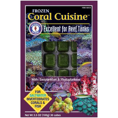 Coral Cuisine Fish Food (30 Cubes - 3.5 oz)