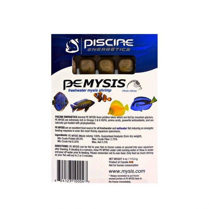 PE Mysis Shrimp Fish Food Cubes 4 oz