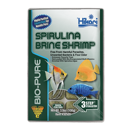 Spirulina Brine Fish Food (32 Cubes - 3.5 oz)
