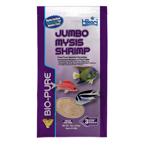 Mysis Jumbo Shrimp Fish Food Flats 16 oz