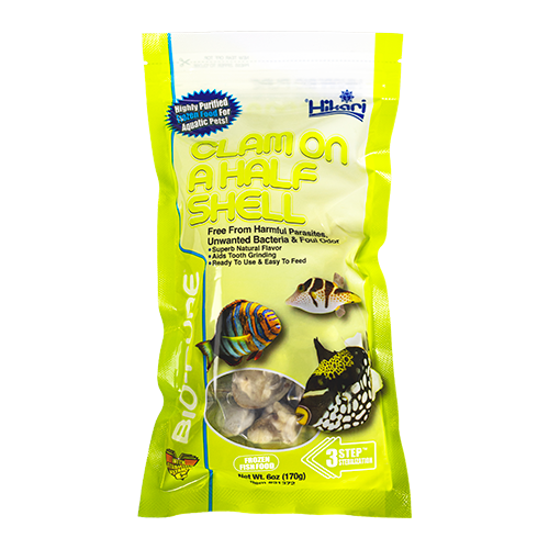Clam Half Shell Fish Food 4 oz