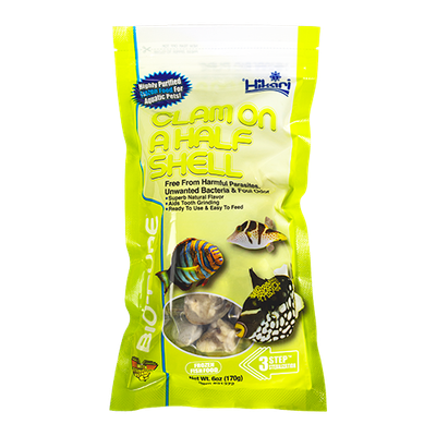 Clam Half Shell Fish Food 4 oz