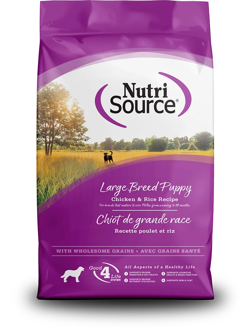 NutriSource Large Breed Puppy Chicken/Rice Dog Food 12lb
