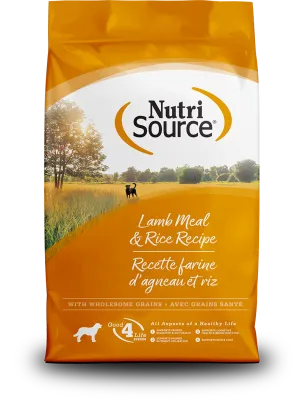 NutriSource Lamb &amp; Rice Dog Food 12lb