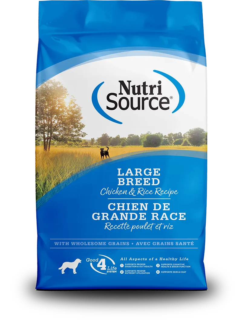 NutriSource Large Breed Chicken &amp; Brown Rice Dog Food 26lb