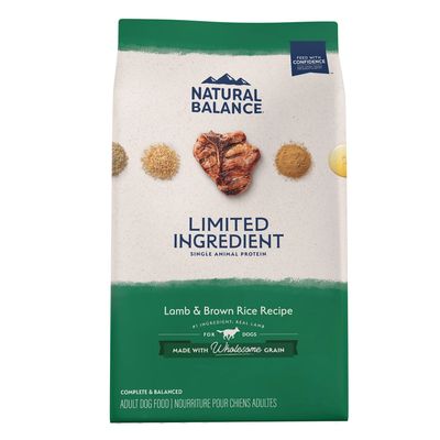 Natural Balance Limited Ingredient Lamb &amp; Rice Dog Food 24lb
