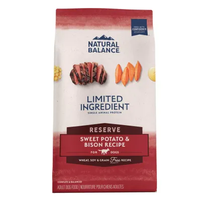 Natural Balance Sweet Potato &amp; Bison Dog Food 22lb