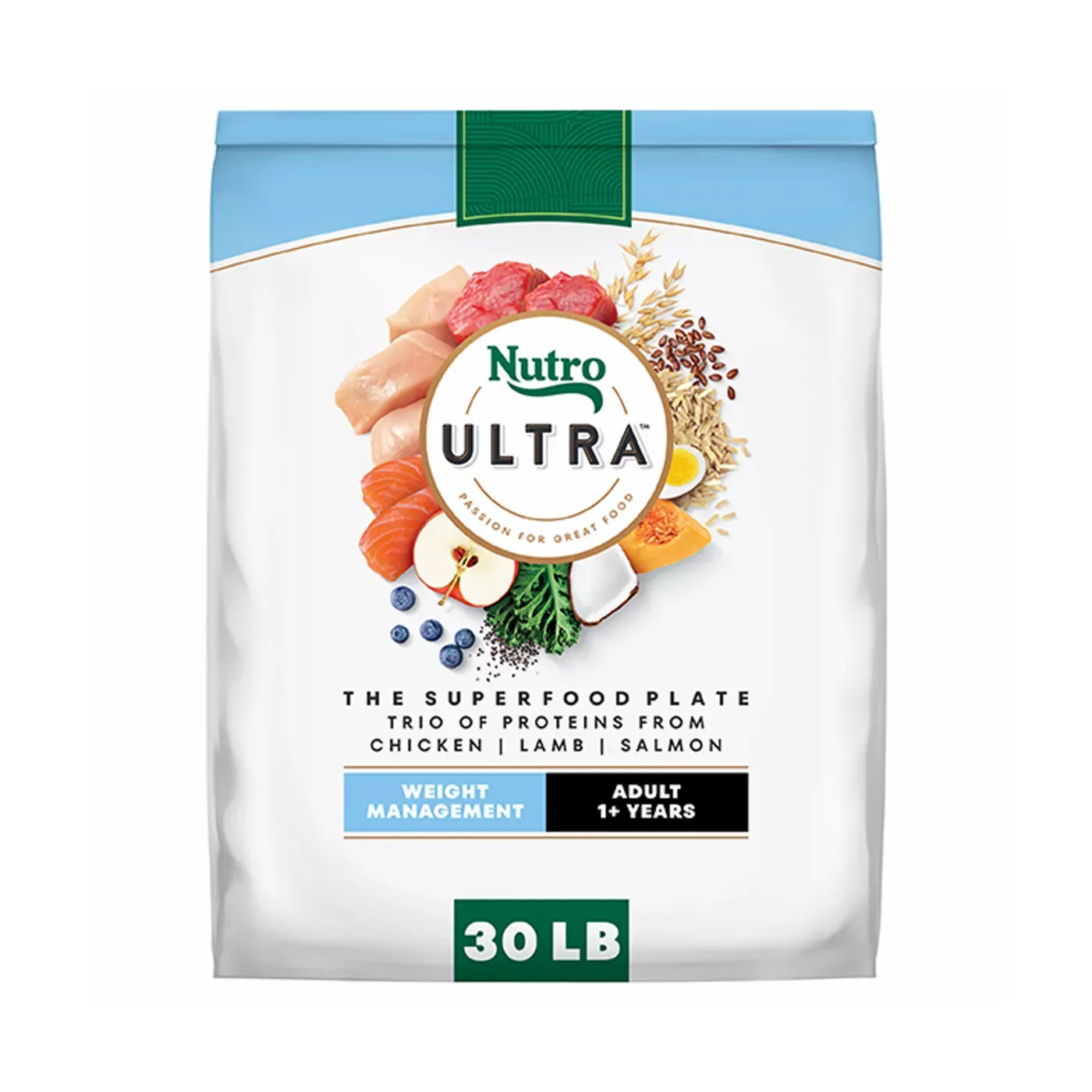 Nutro Ultra Weight Management Chicken, Lamb &amp; Salmon Dog Food 30lb