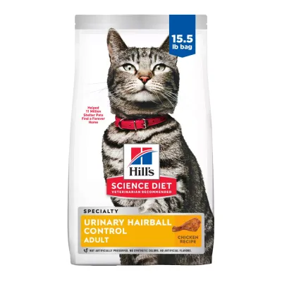 Science Diet Urinary &amp; Hairball Control Cat Food 7lb