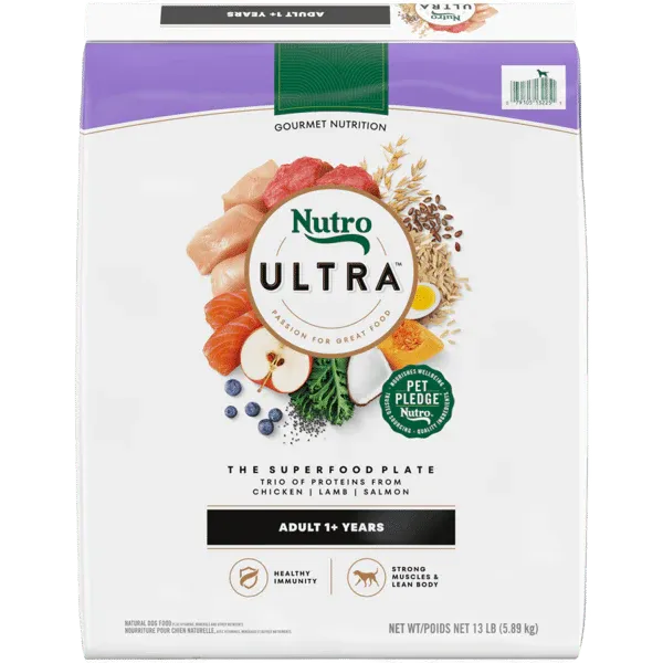Nutro Ultra Adult Chicken, Salmon &amp; Lamb Dog Food 30lb
