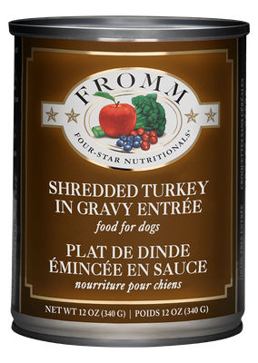 Fromm Shredded Turkey in Gravy Canned Dog Food 12oz