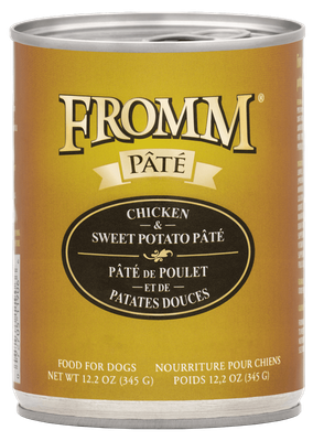 Fromm Chicken &amp; Sweet Potato Pate Canned Dog Food 12oz