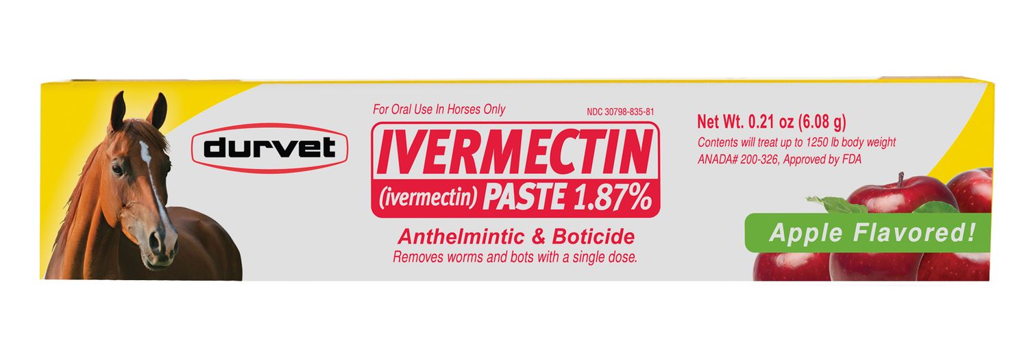 Durvet Ivermectin Dewormer Paste, 1.87%, 6.08g