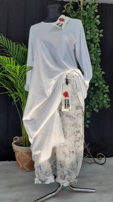 Spodnie lyocell Wendy Trendy białe