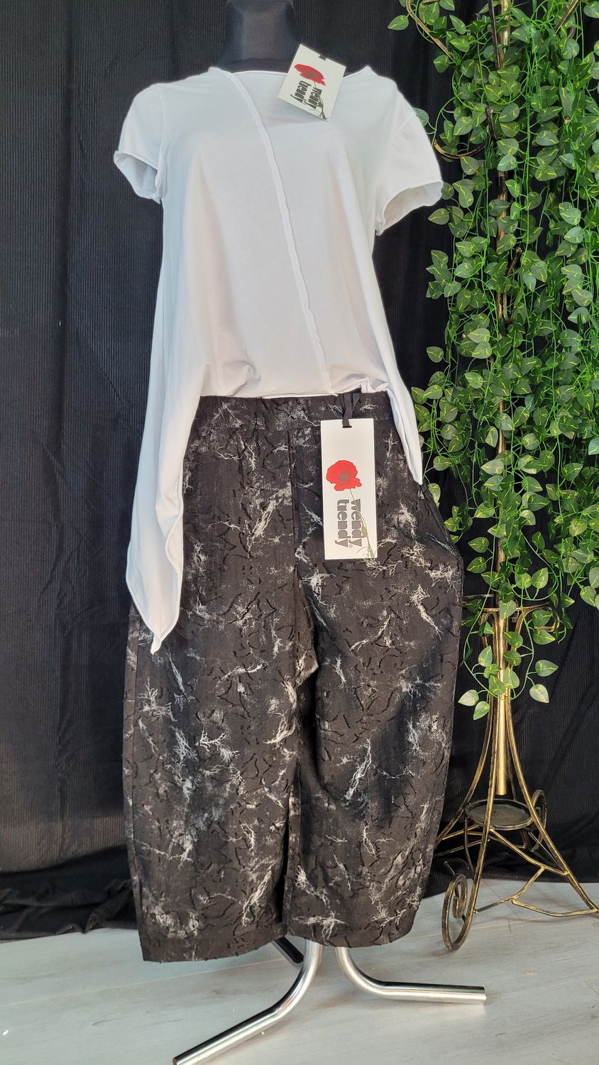 Spodnie lyocell Wendy Trendy czarne