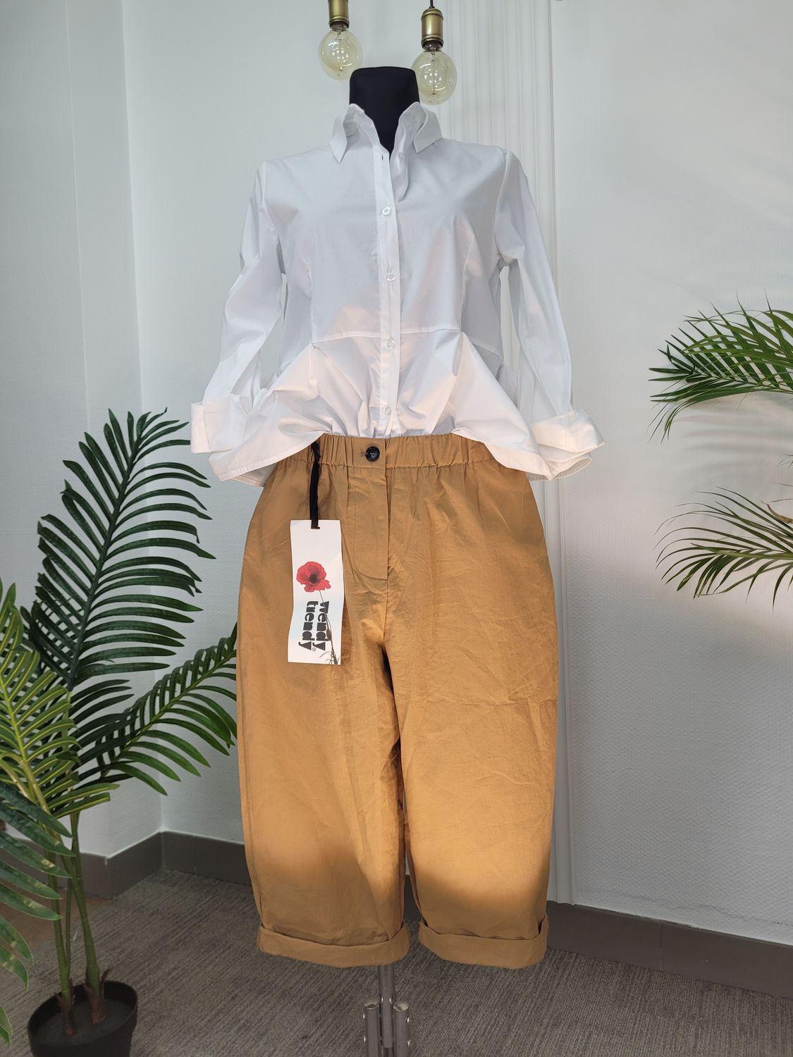 Spodnie Wendy Trendy barell balonowe camel