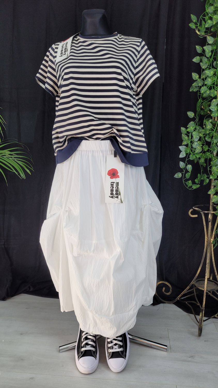 Wendy Trendy spódnica bombka biała