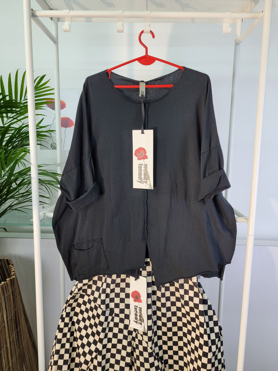 Bluzka Wendy Trendy kieszonka czarna