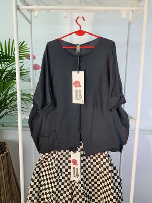 Bluzka Wendy Trendy kieszonka czarna