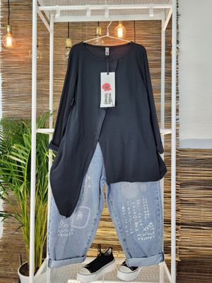 Bluzka asymetryczna z długim bokiem Wendy Trendy