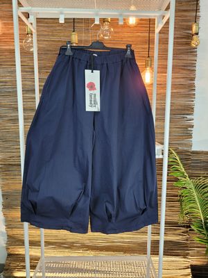 Spodnie palazzo bardzo szerokie granatowe Wendy Trendy