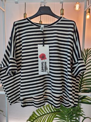 Bluzka w paski grubsza Wendy Trendy