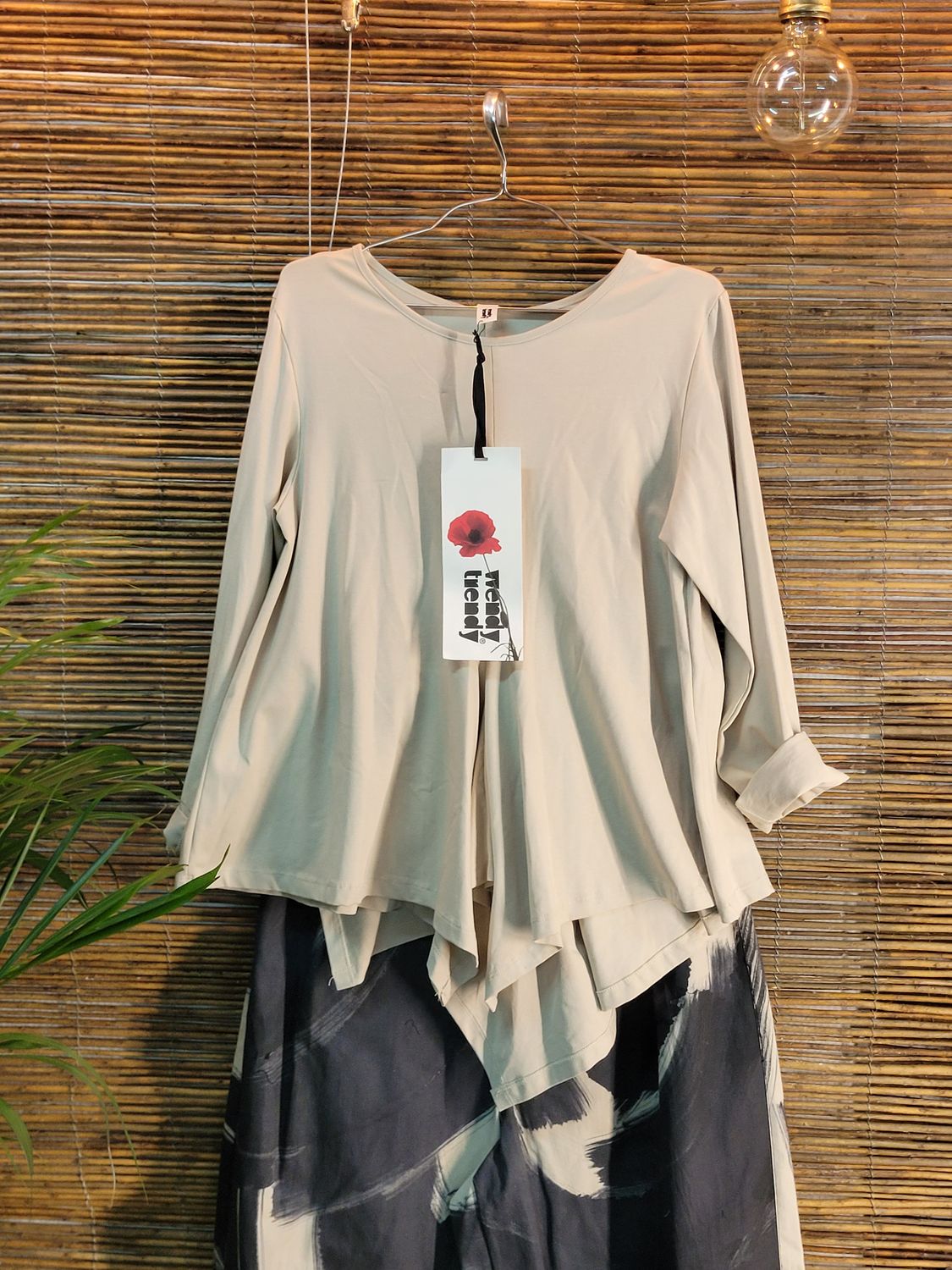 Bluzka Wendy Trendy ze szpicem beżowa