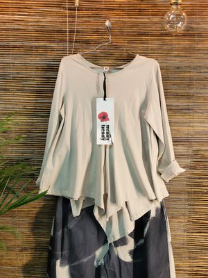 Bluzka Wendy Trendy ze szpicem beżowa