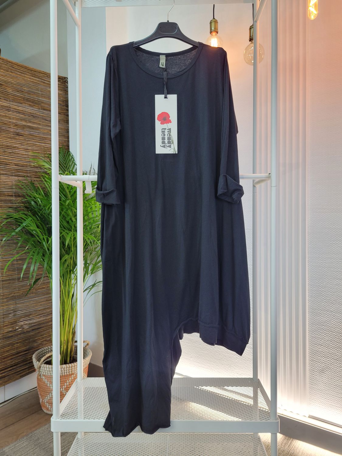 Tunika długa do spodni Wendy Trendy czarna