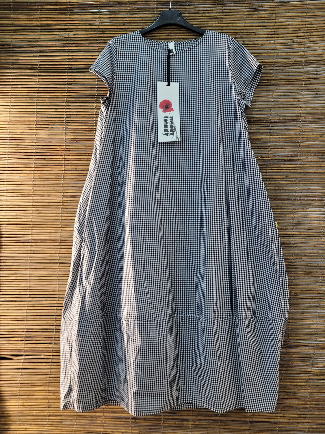 Sukienka bombka w kratkę Wendy Trendy