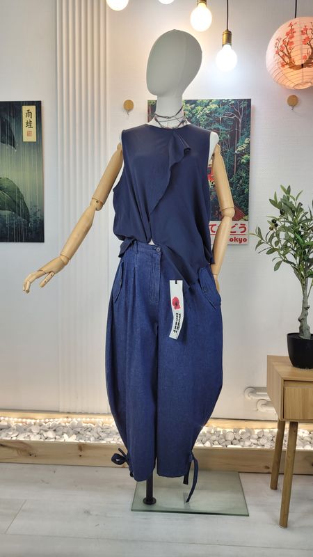 Jeansy balonowe z wiązaniem Wendy Trendy