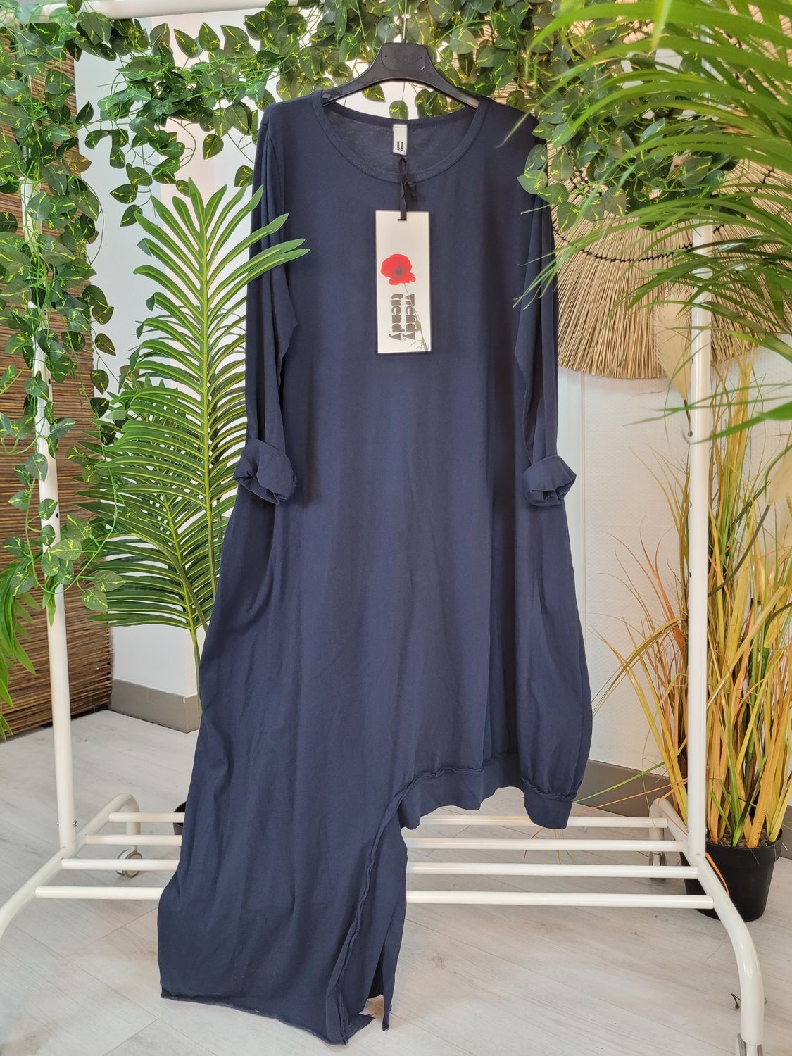 Tunika długa do spodni Wendy Trendy granatowa