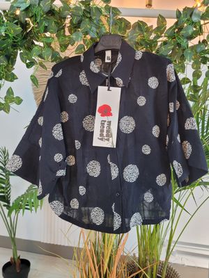 Koszula w haftowane kropki Wendy Trendy