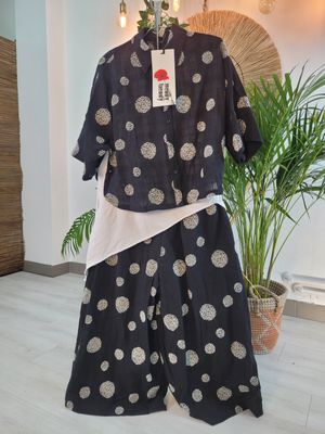 Koszula w haftowane kropki Wendy Trendy