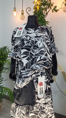 Bluzka z wiskozy w print Wendy Trendy