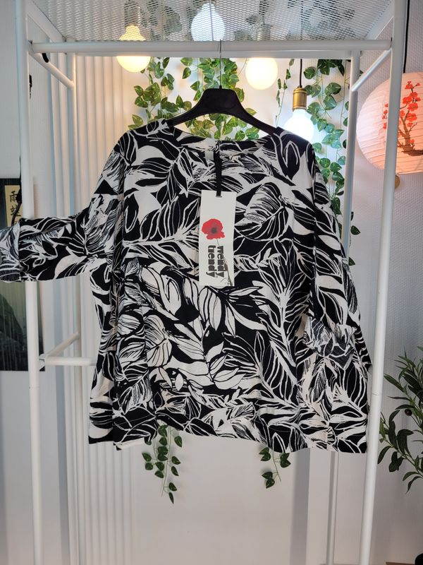 Bluzka trapezowa z wiskozy Wendy Trendy