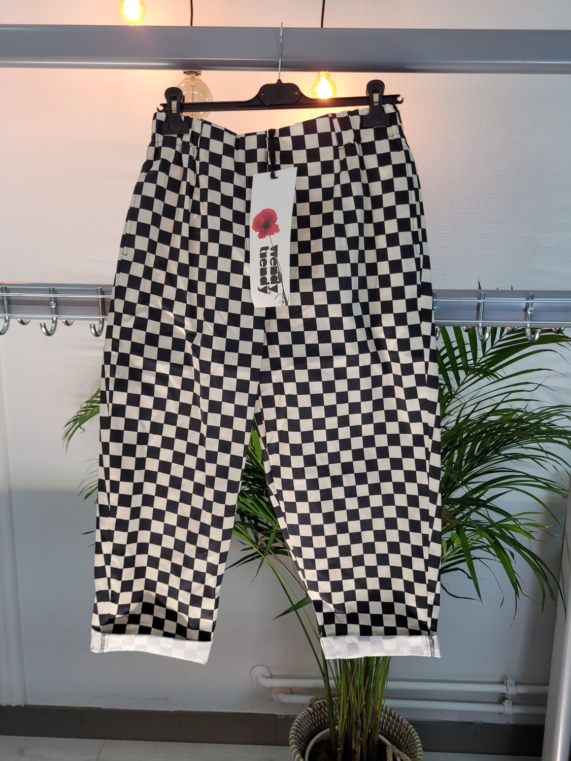 Spodnie szachownica Wendy Trendy