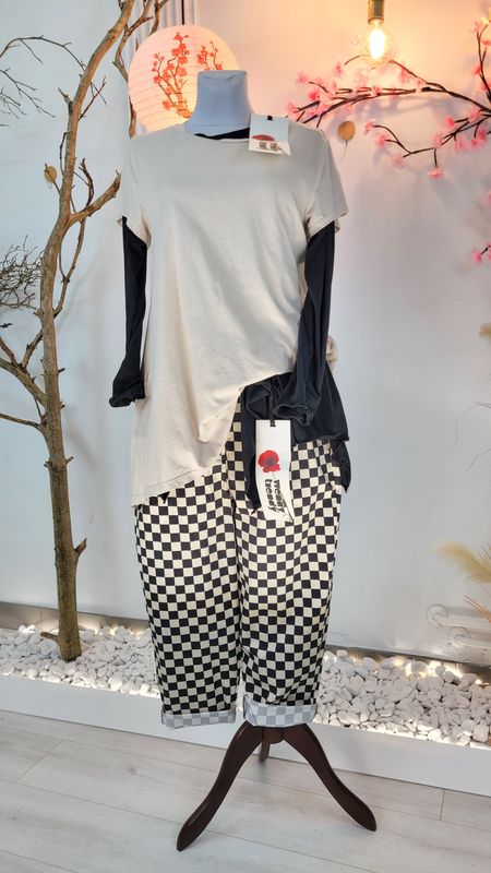 Spodnie szachownica Wendy Trendy