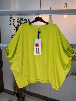 Bluzka oversize nietoperz limonka Wendy Trendy