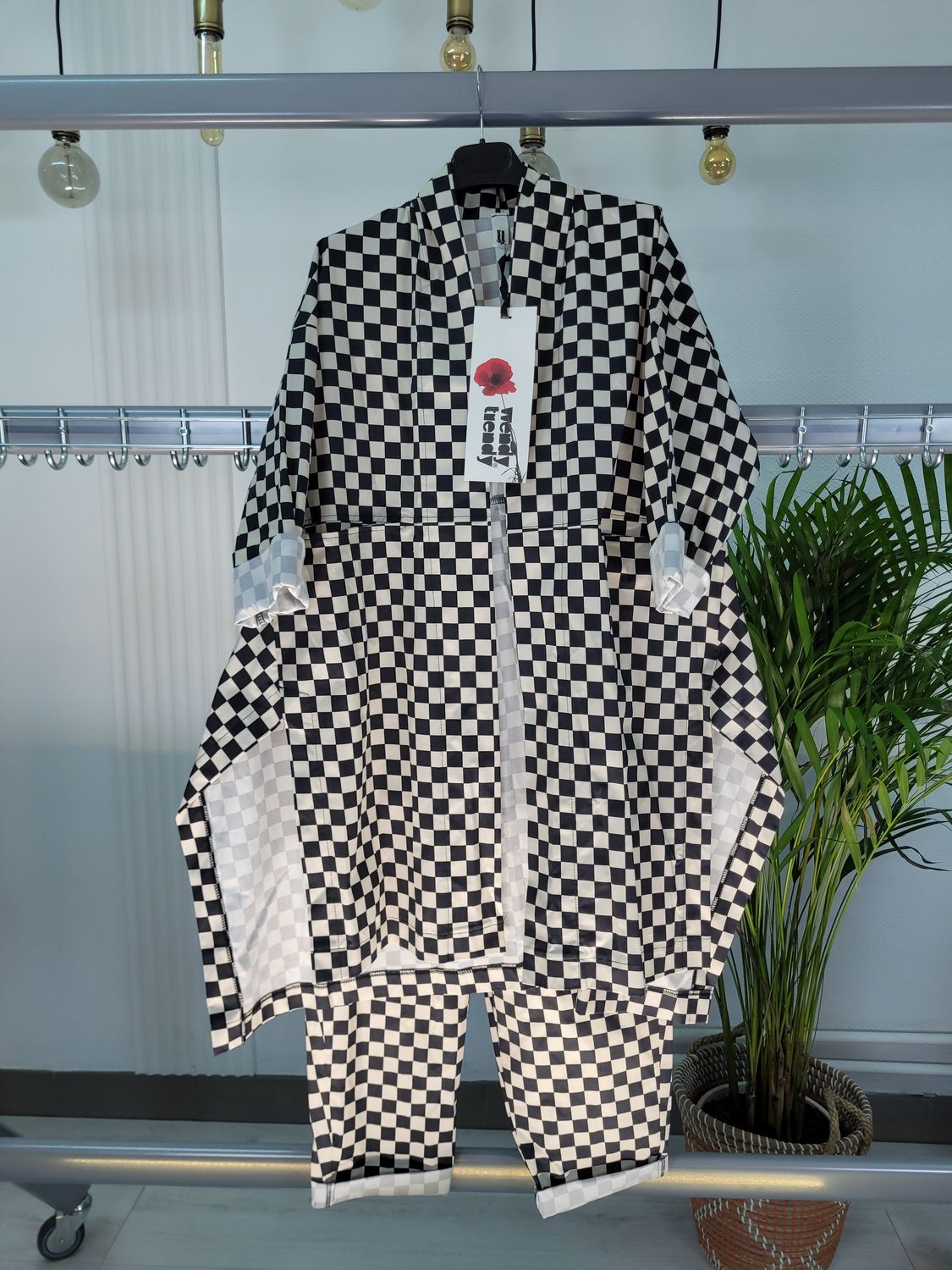 Płaszcz szachownica Wendy Trendy