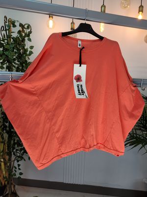 Bluzka oversize nietoperz pomarańczowa Wendy Trendy