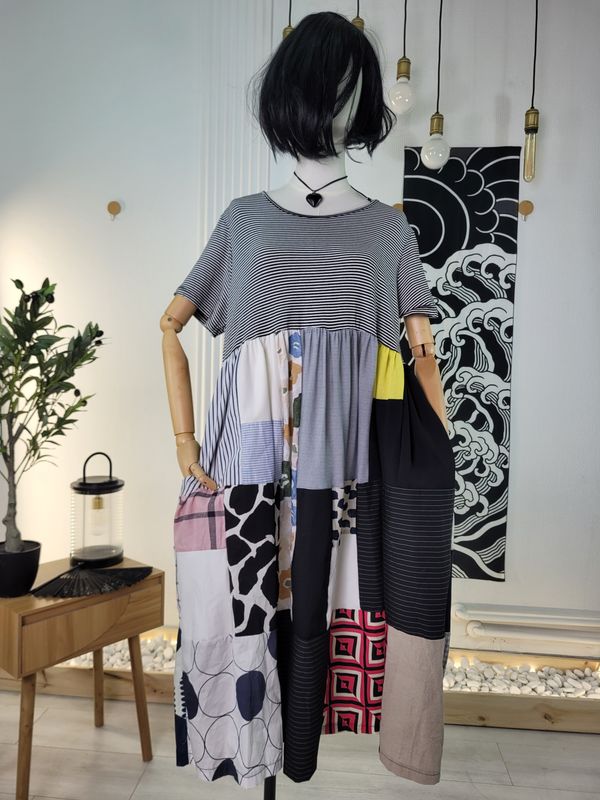 Sukienka patchwork Wendy Trendy