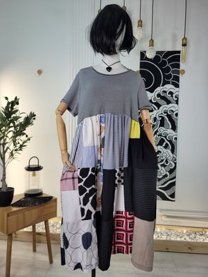 Sukienka patchwork Wendy Trendy